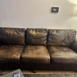 Big Leather Couches  OBO