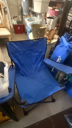 2 Shakespeare Blue Folding Camp Chair