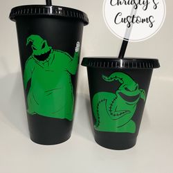 Oogie boogie Inspired Cups