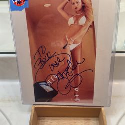 🔥authentic auto  90’s Icon And Blond  Bombshell Actress/model Pamela Anderson🔥