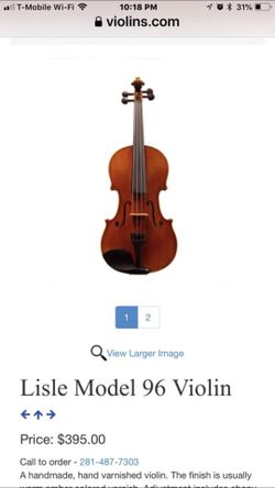 Lisle violin prices deals