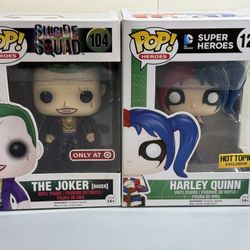 Funko Pops Joker & Harley Quinn 