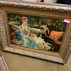 Decorative Painting On Wood Frame