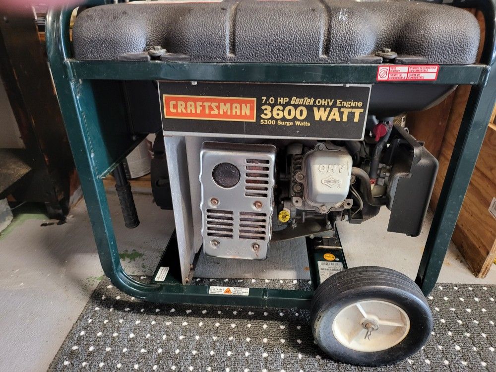 Generator Craftsman Barely Used