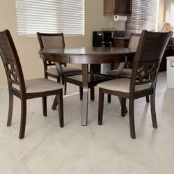 Langwest Dining Table and 4 Chairs