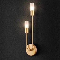 HYDELITE Modern Wall Sconce Gold Wall Light Brass Vanity Light for Bathroom Bedroom Living Room Kitchen LED G9 *New* 