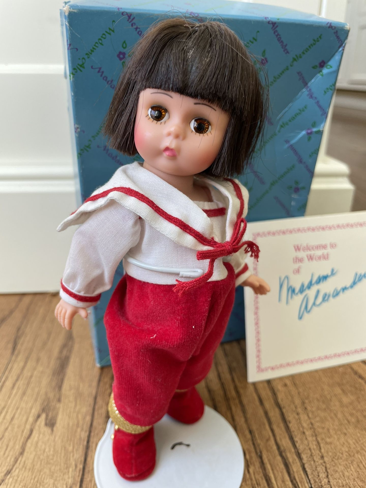 Lord Valentine Madame Alexander # 140502 8 Inch Boy Doll Original Box. Condition is owned and overall is in solid and respectable shape with some ligh