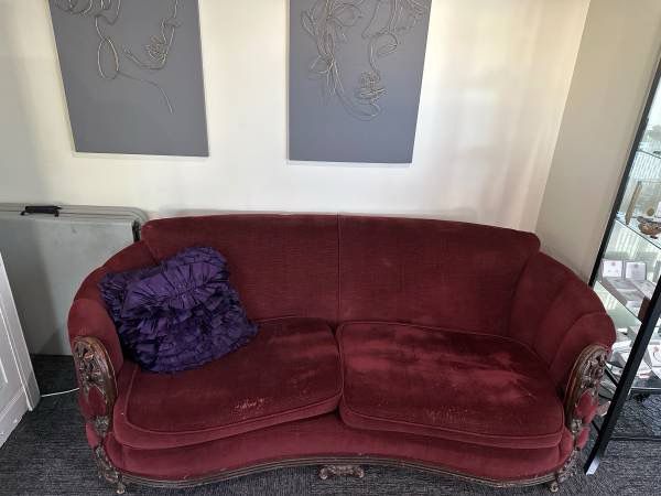 Really cool antique couch and matching chair