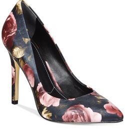 Charles David Floral-print Point-Toe Pump. US 5.5/ US 6