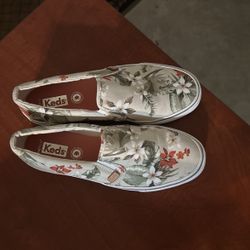 Keds Floral Slip On Shoes Size 7