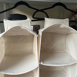 IKEA SKUBB organizer with 6 compartments in white. 