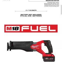 Milwaukee M18 Gen 2 Sawzall
