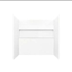Bootz Industries Nextile 30 in. x 60 in. x 60 in. 4-Piece Direct-to-Stud Alcove Tub Surround in White