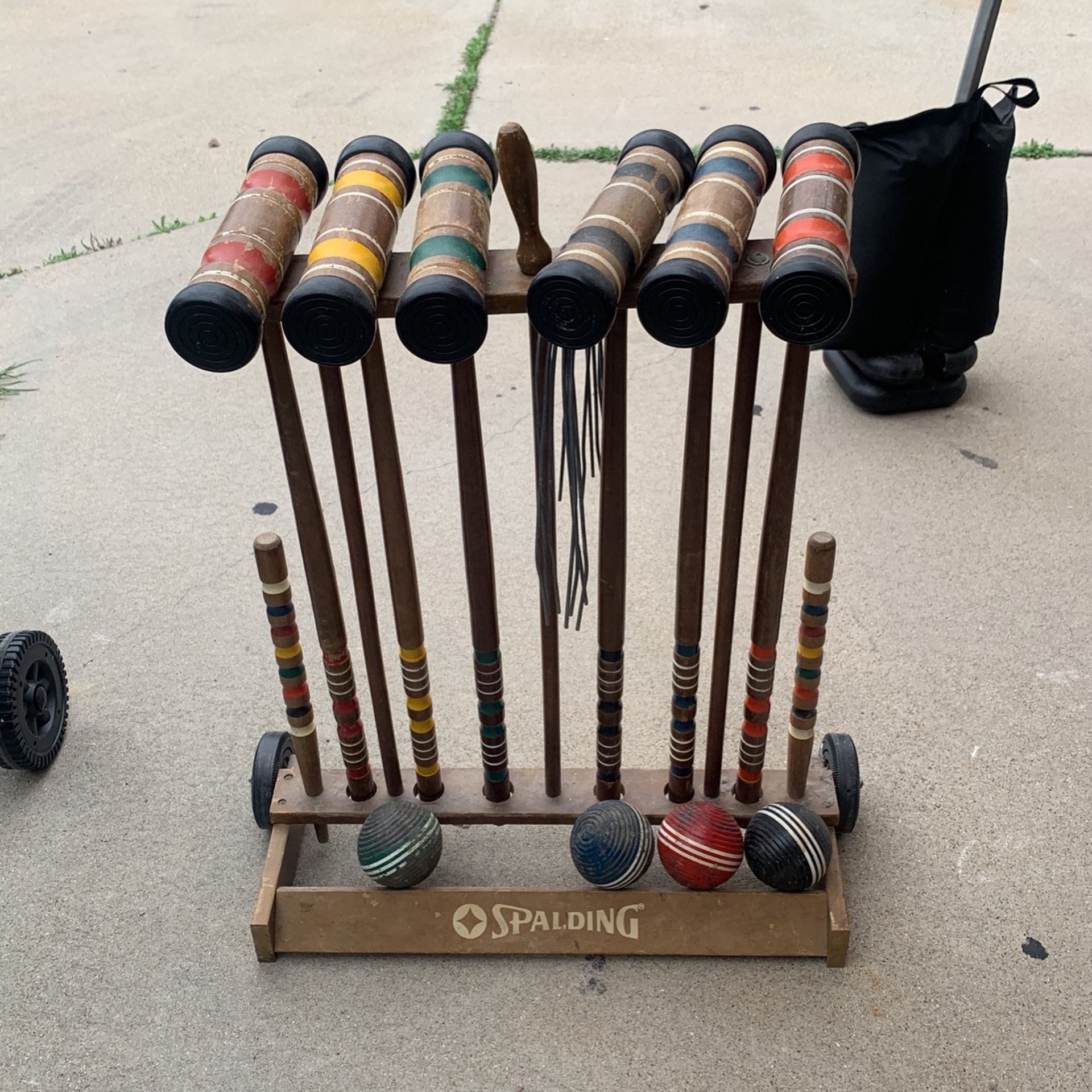 Vintage Spalding Croquet Set 6 Player