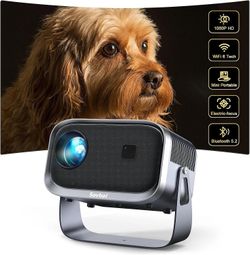 Portable Electric-Focus Projector 1080P FHD 15000 Lumens ±45°Keystone Correction