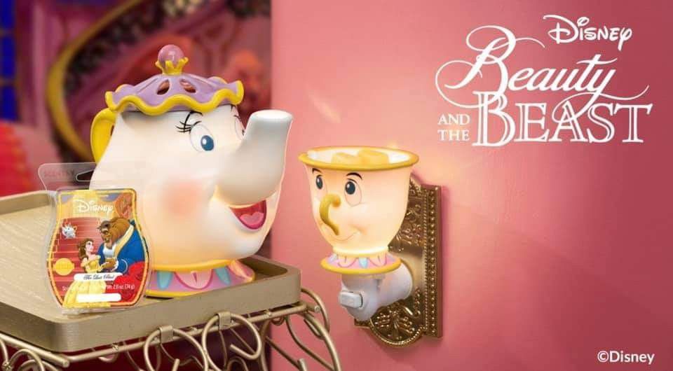 Scentsy Disney Beauty And The Beast Mrs. Potts Chip Scent Warmer Wax Plug In