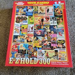 "Movie Classics" 300 Large Piece Jigsaw Puzzle Like New