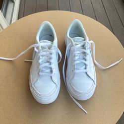 Nike Youth Big Kids Court Legacy Shoes Size 3.5Y White/Sail/Blue Tint