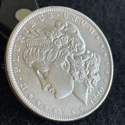 1890  Morgan Silver Dollar, Brilliant Uncirculated,  90% Silver 