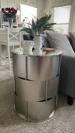 Set of 2 Drum End Tables