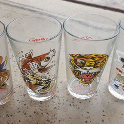 Ed Hardy Pint Glasses