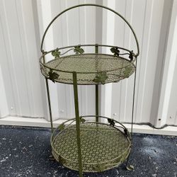 Vintage Metal Plant Stand 