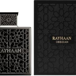 Rayhaan Obsidian - Woody, Spicy, Amber, Masculine - Eau De Parfum-Long-Lasting Fragrance for Men, 3.4 Ounce / 100 Ml