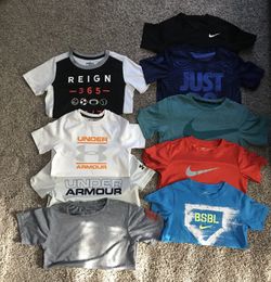 Boys size 6/7 Nike Under Armour Reebok Sports T-shirts in Toms River