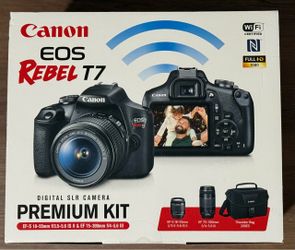 Canon EOS Rebel T7 DSLR Premium Kit - Camara