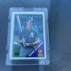 Topps Mark McGuire Rated Rookie Card