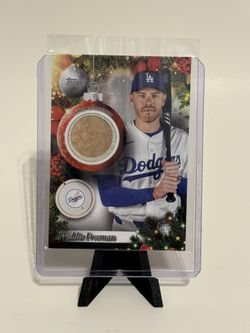 2025 Topps Holiday FREDDIE FREEMAN Player Relic Game-Used Dodgers PR-FF