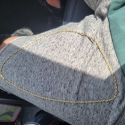 Hollow 10k Gold Chain 3.77 Grams 24inches Price Firm