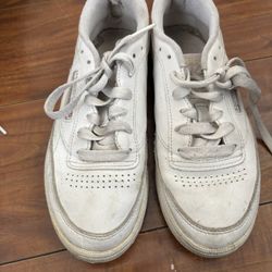 White Reebok Shoe