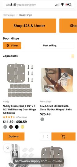 Heavy duty door hinges