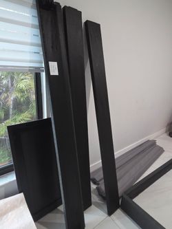 King size bed frame. Italian simple design