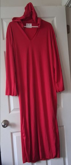 Red hooded robe for Halloween costume