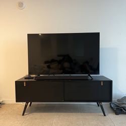 Black TV stand 
