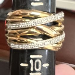 14 karat diamond gold ring