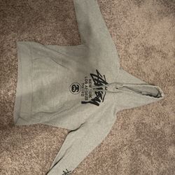 Gray Stussy Hoodie 