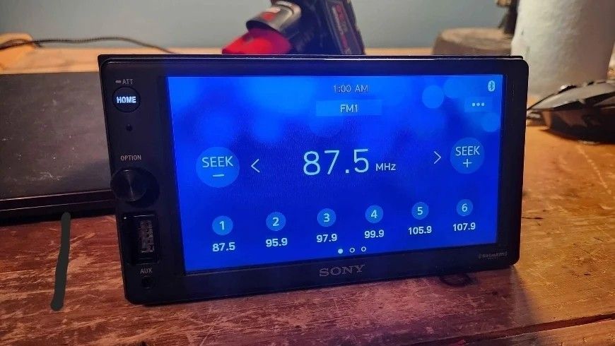 Sony Xav-v10bt Double Din With Single Din Back