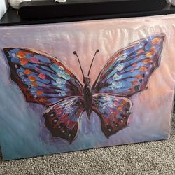 Butterfly painted picture
