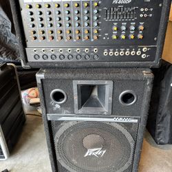 PA Equipment 8track And Speakers 