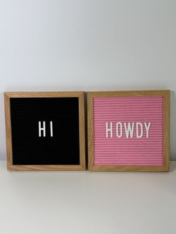 Felt Letter Boards