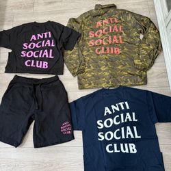 FOOTHILL RANCH- New- Anti Social Social Club Clothing - Prices & Sizes In Description- A.S.S.C.