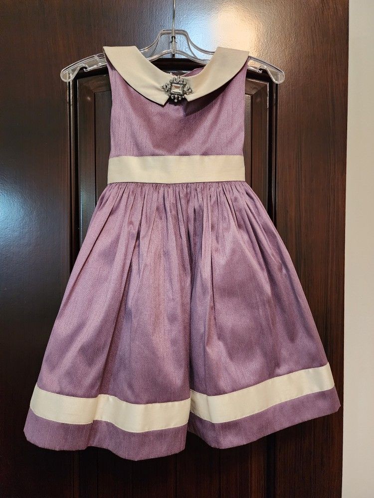 New Purple Silk Dress Size Child Locally Designed And Manufactured
