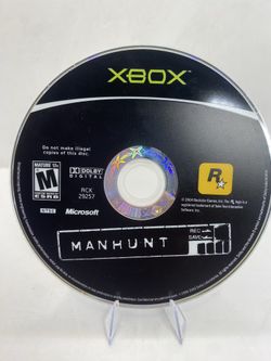 Manhunt (Microsoft Xbox, 2002) Horror Game DISC ONLY minty