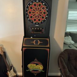 Arachnid Dart Board Stand Cabinet. 