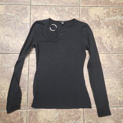Like New Black Guess Long Sleeve T-Shirt Size XS