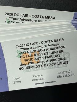 2026 OC Fair Tickets