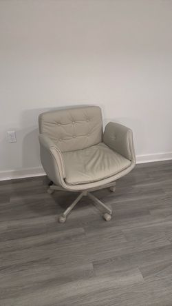Leather chair arm foldable